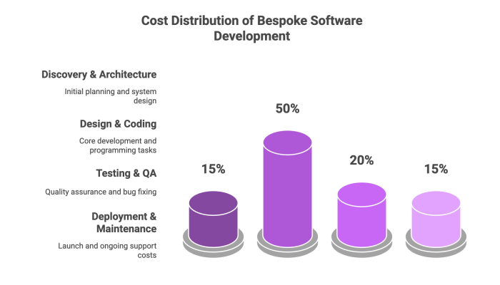 Cost Distribution of Bespoke Software Development